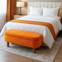 Atelier Del Sofa Puff Naranja con Almacenamiento